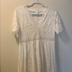 (purchased through Instagram) XL white maxi dress